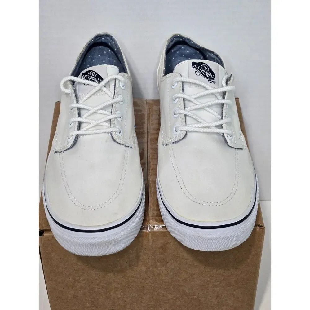 Vans Canvas Deck Shoes | Men's Size 8.5 / Women's Size 10 | White Coastal